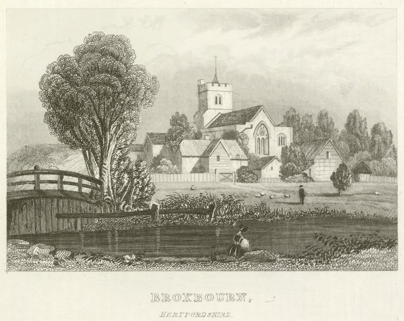 Broxbourne, Hertfordshire (metszet) alkotó: English School