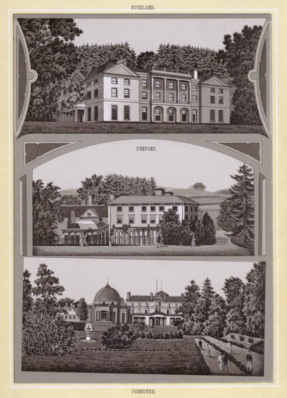 Buckland; Penpont; Pennoyre (litho) alkotó: English School