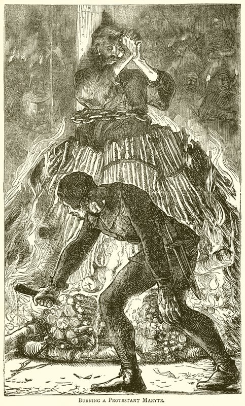 Egy protestáns mártír elégetése alkotó: English School