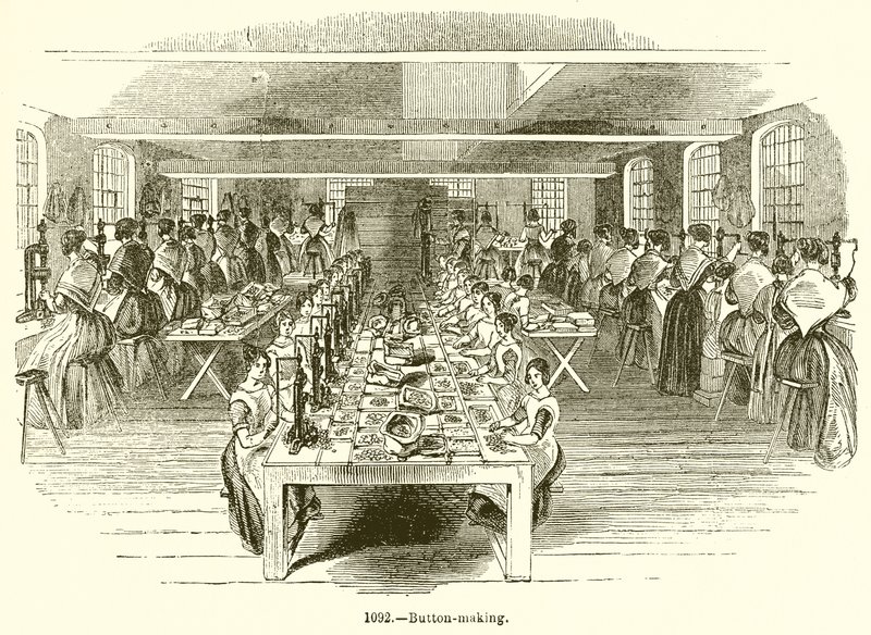 Gombkészítés alkotó: English School