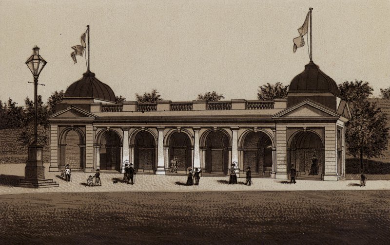 Buxton: The New Pump Room (litho) alkotó: English School