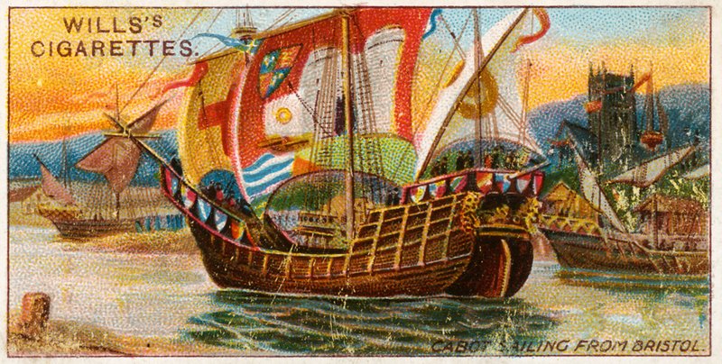 Cabot vitorlás Bristolból alkotó: English School