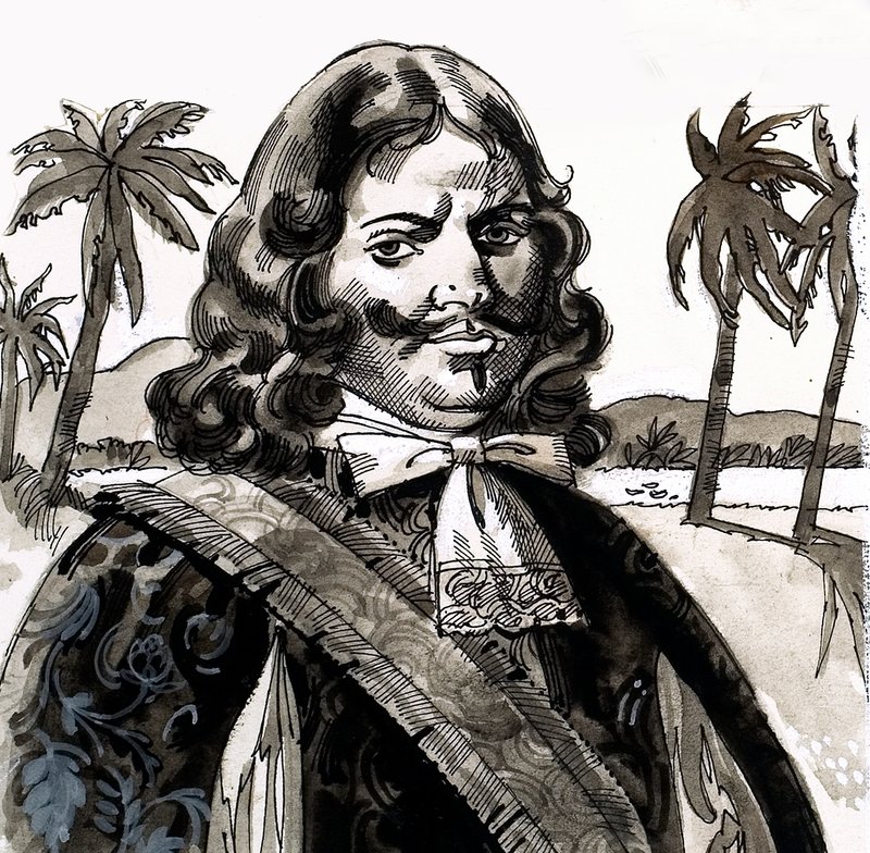 Henry Morgan kapitány Jamaicában alkotó: English School