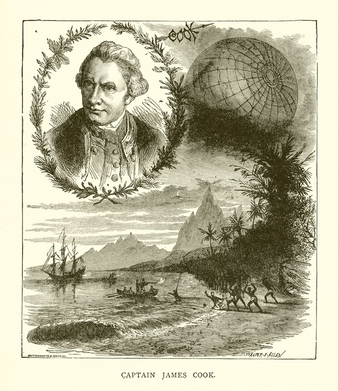 James Cook kapitány alkotó: English School