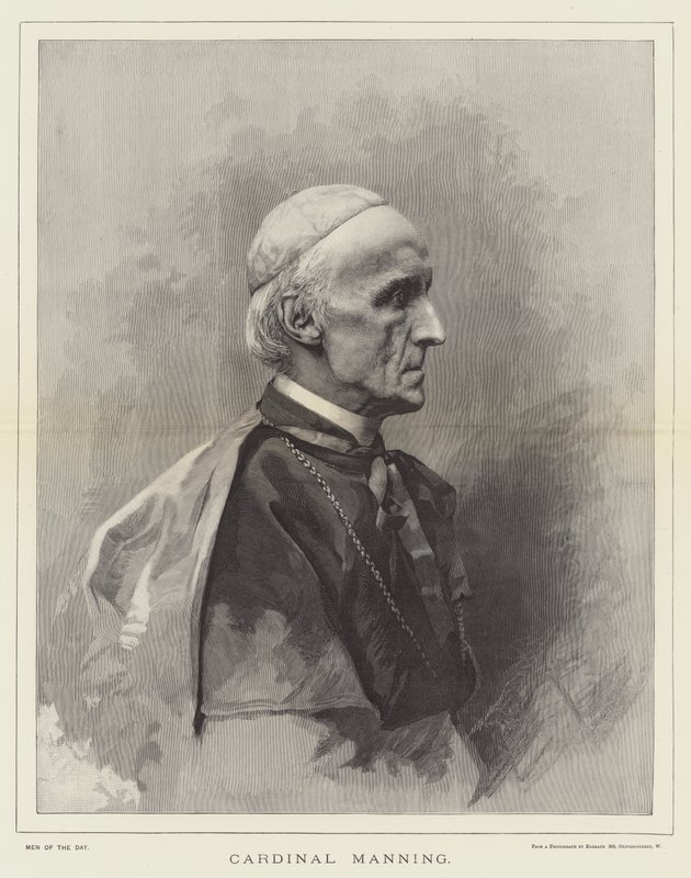 Manning bíboros (metszet) alkotó: English School