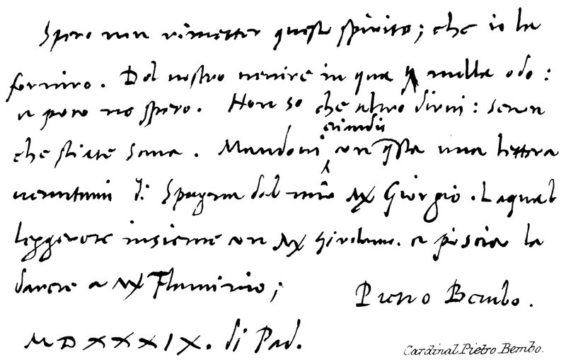 Pietro Bembo bíboros alkotó: English School