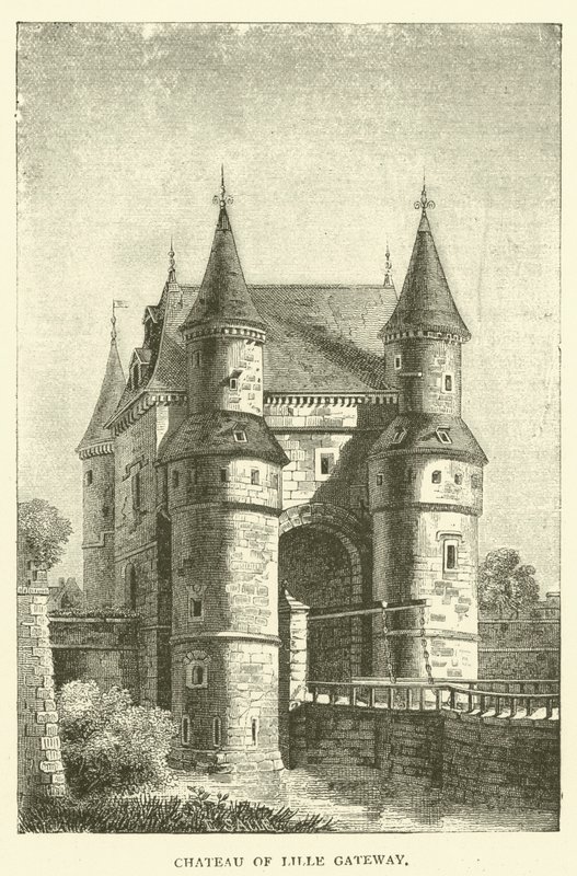 Chateau of Lille Gateway (metszet) alkotó: English School