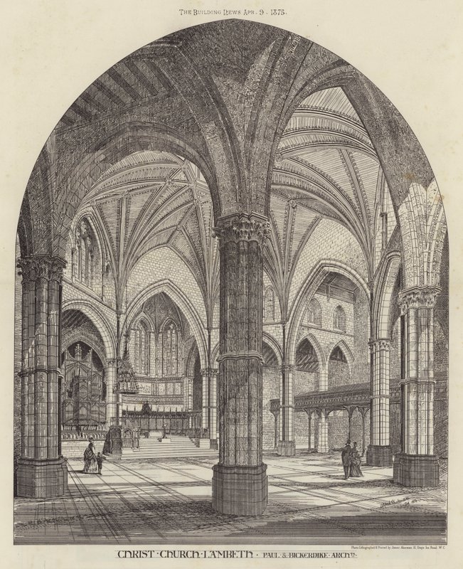 Christ Church, Lambeth (metszet) alkotó: English School