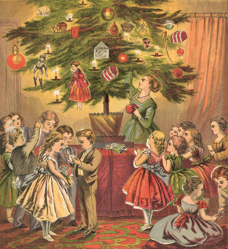 Karácsonyfa és karácsonyi ajándékok alkotó: English School