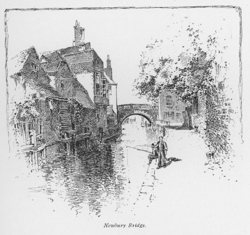 Edző: Newbury Bridge (litho) alkotó: English School