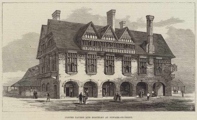 Coffee Tavern and Hostelry Newark-on-Trentben (metszet) alkotó: English School