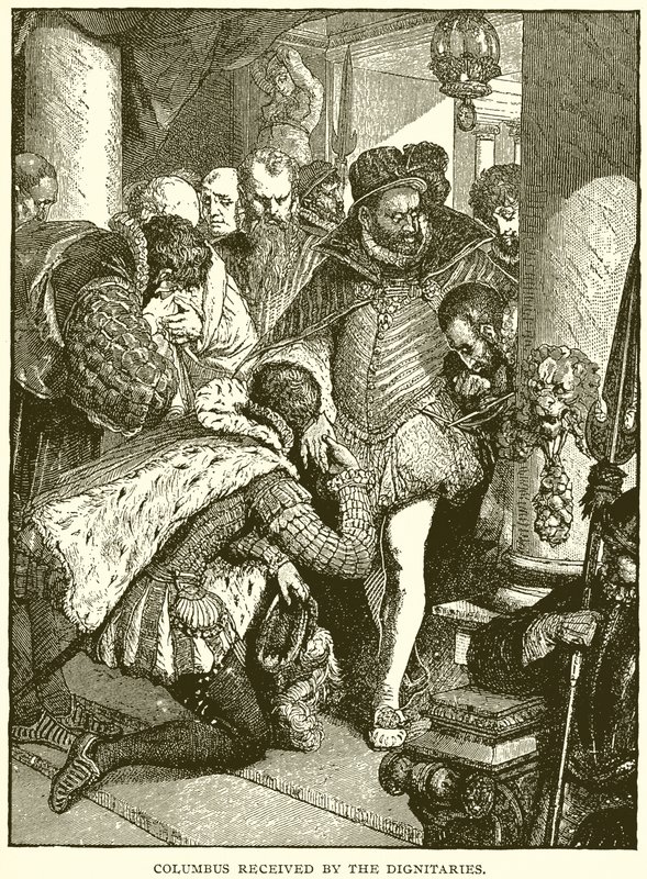 Kolumbuszt a méltóságok fogadták alkotó: English School