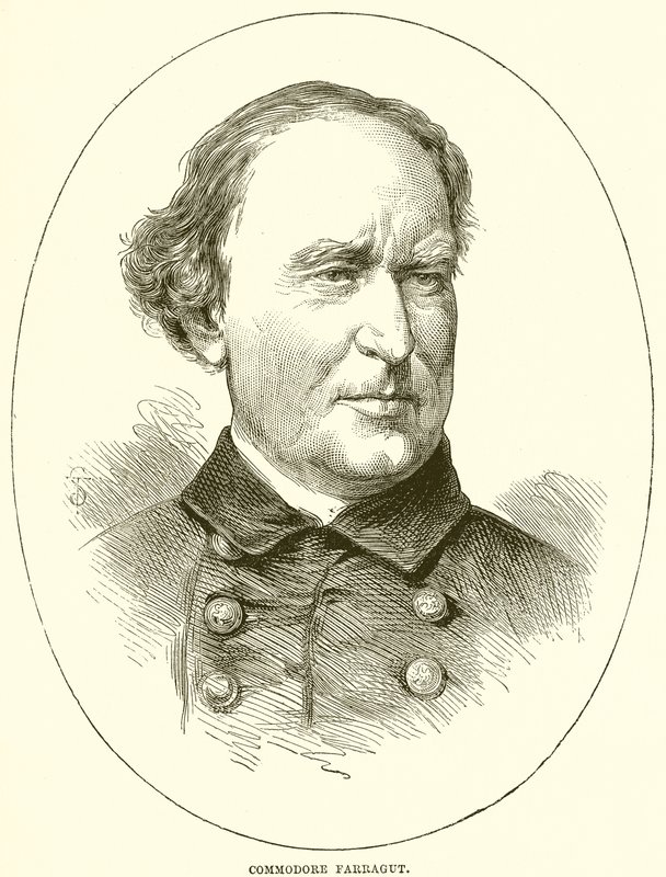 Farragut Commodore alkotó: English School