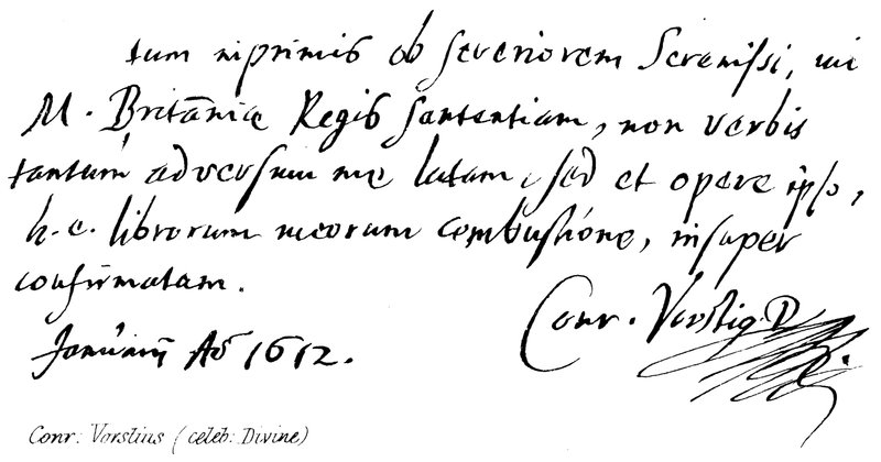 Conrad: Vorstius (celeb: Isteni) alkotó: English School