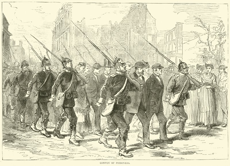Fogolykonvoj, 1870. október alkotó: English School
