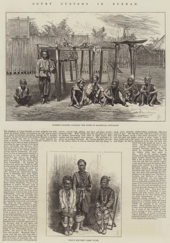 Udvari vám Burmahban (metszet) alkotó: English School