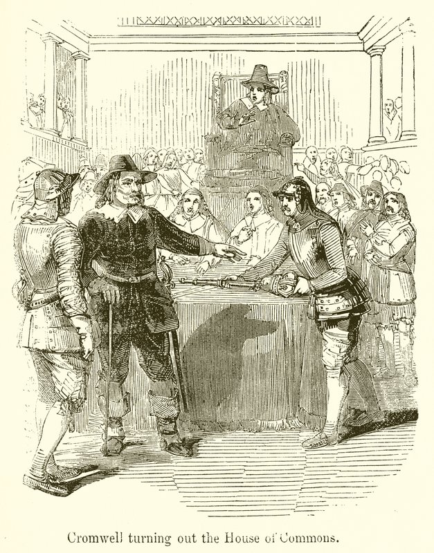 Cromwell bemutatja az alsóházat alkotó: English School