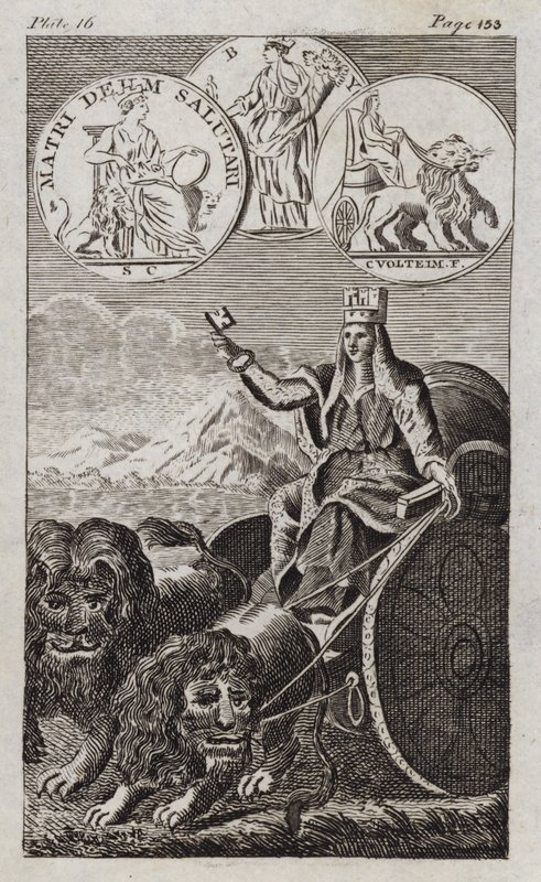 Cybele (metszet) alkotó: English School