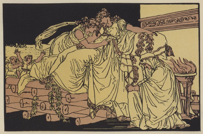 Dido a temetési halmon (színes litó) alkotó: English School
