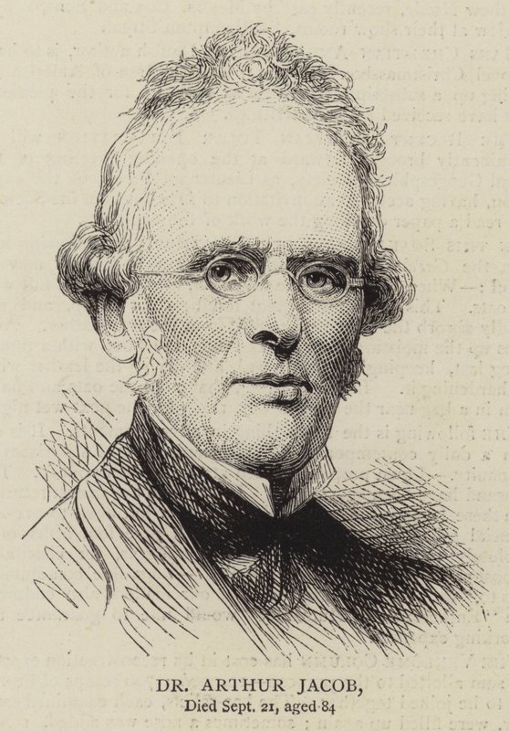 Dr. Arthur Jacob (metszet) alkotó: English School