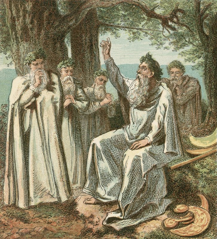 Druidák vagy brit papok alkotó: English School