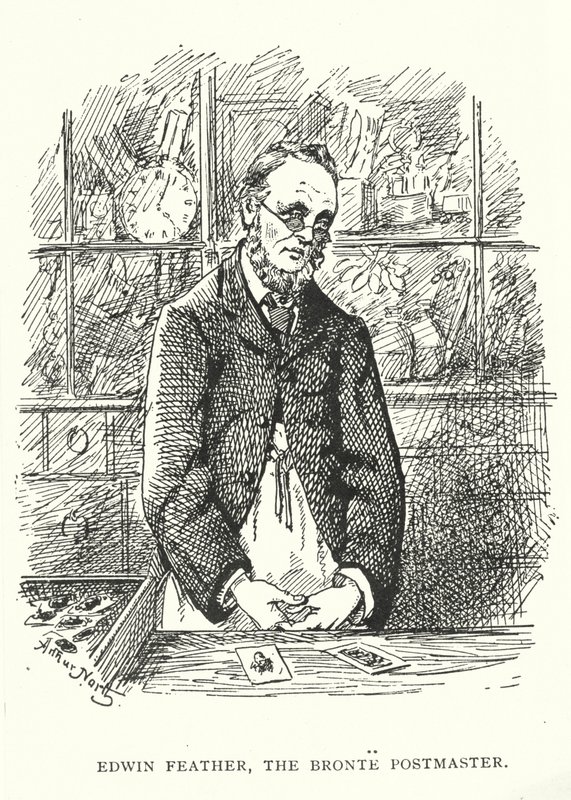 Edwin Feather, a Bronte postamester (metszet) alkotó: English School