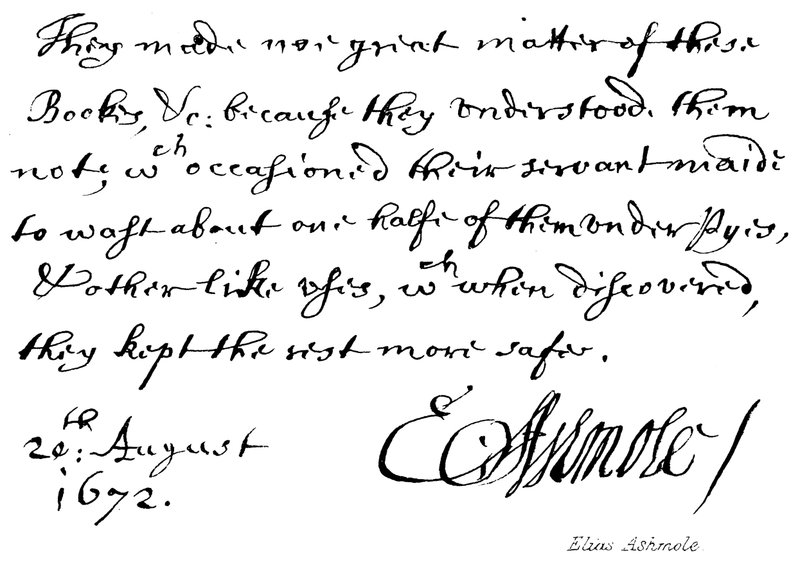 Elias Ashmole alkotó: English School