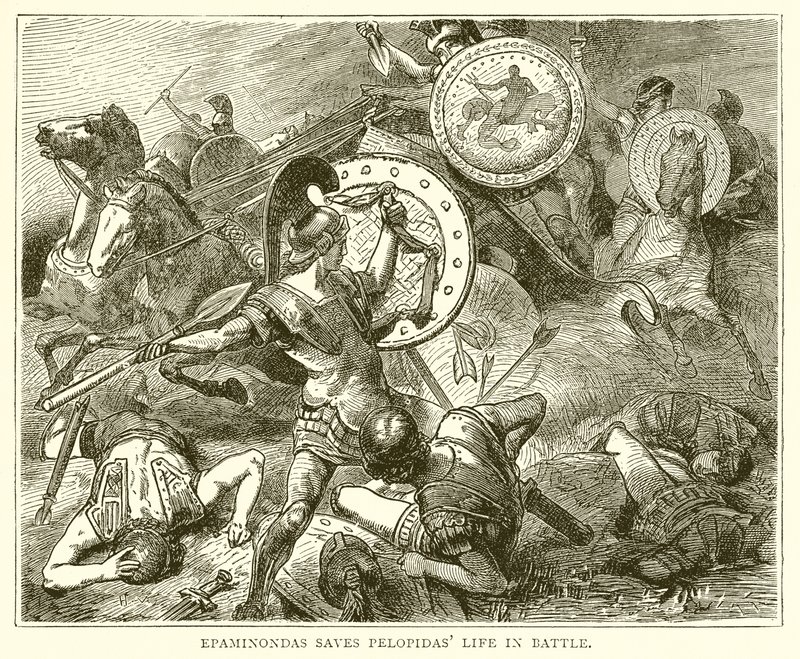Epaminondas és Pelopidas Élet a csatában alkotó: English School