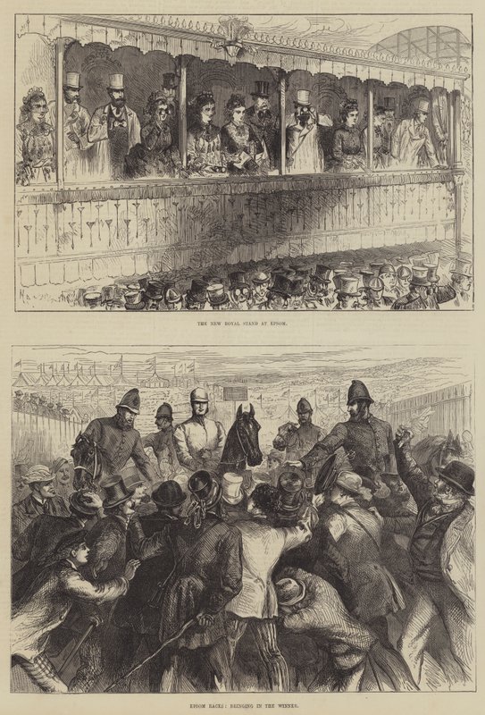 Epsom Races (metszet) alkotó: English School