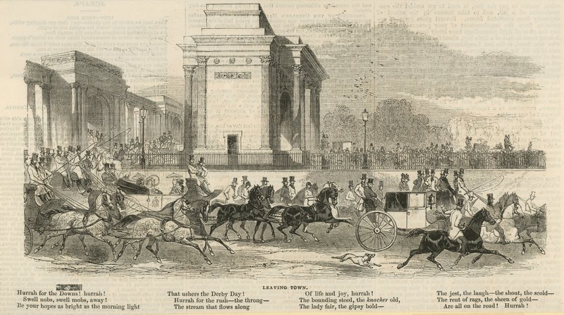 Epsom Races: Leaving Town alkotó: English School