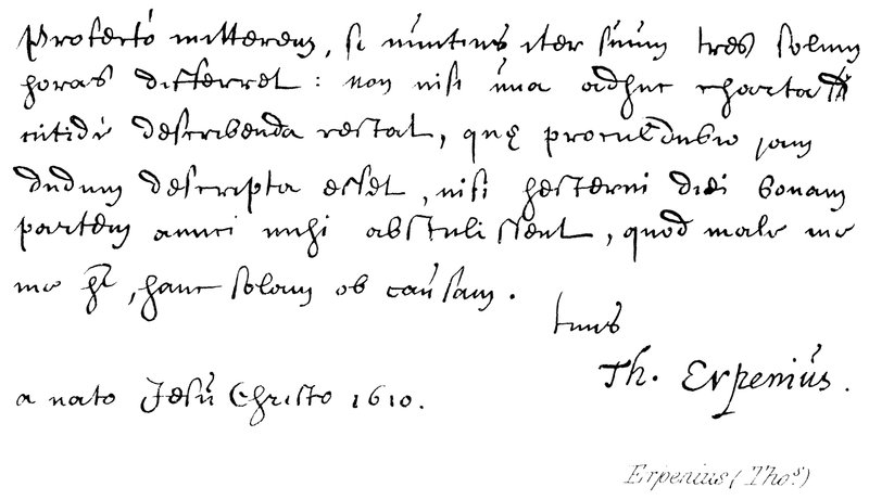 Erpenius (Thos) alkotó: English School