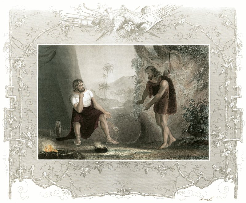 Ézsau és Jákob alkotó: English School
