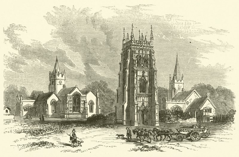Evesham Abbey (metszet) alkotó: English School