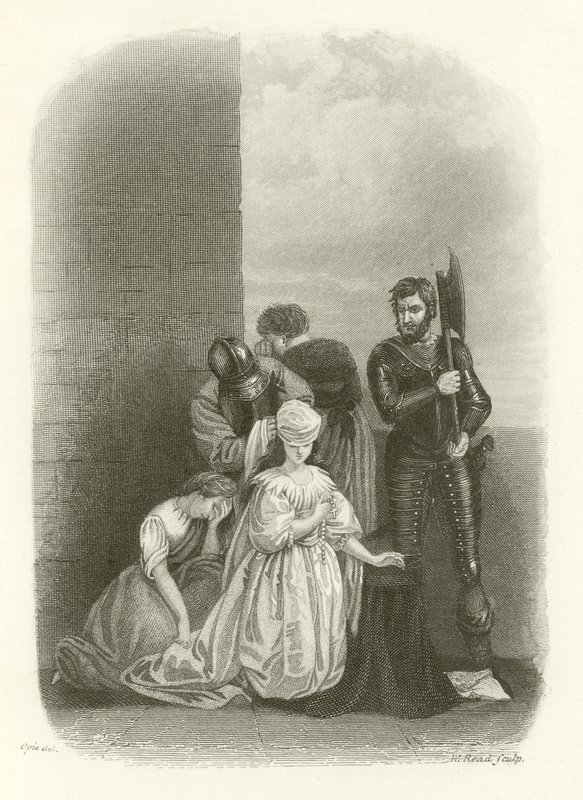 Mária skót királynő kivégzése alkotó: English School