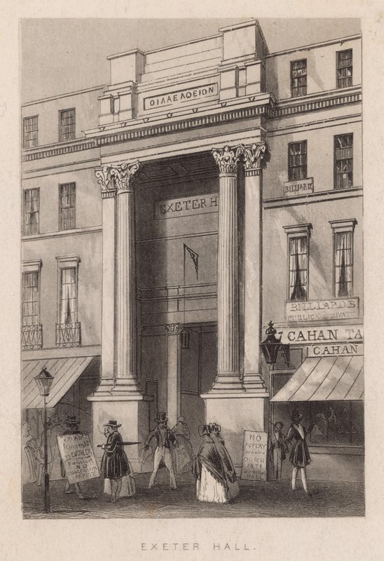 Exeter Hall, Strand alkotó: English School