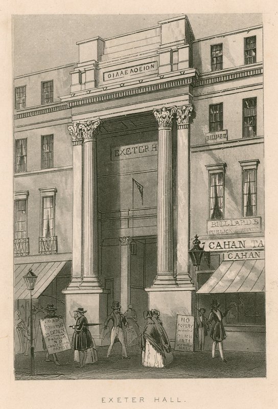 Exeter Hall, Strand, London alkotó: English School