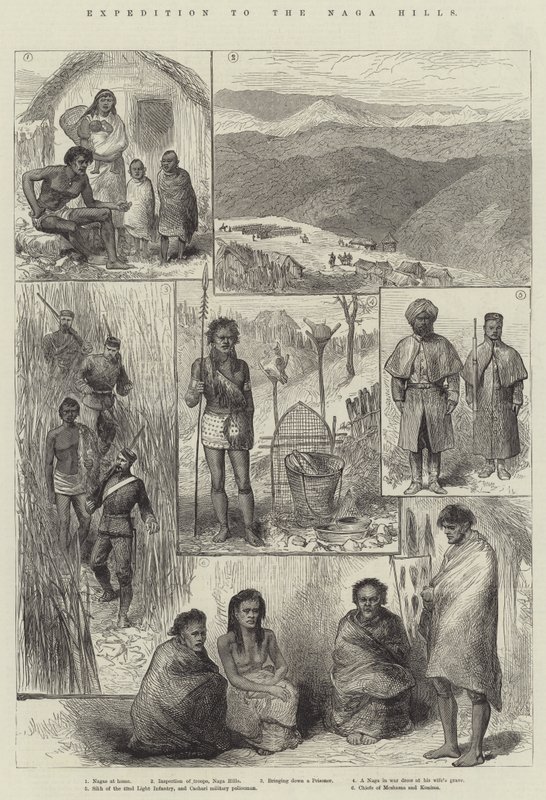 Expedíció a Naga-hegyekhez (metszet) alkotó: English School