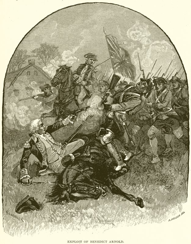 Benedict Arnold kizsákmányolása alkotó: English School