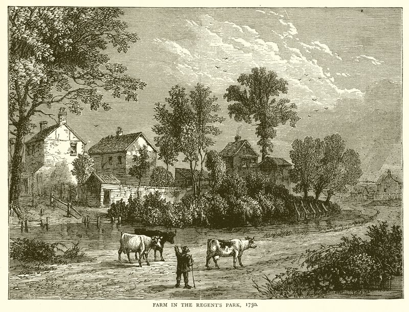 Farm a Regents Parkban, 1750 alkotó: English School