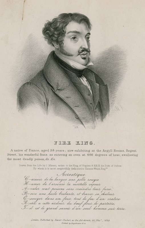 Tűzkirály; Monsieur Chabert alkotó: English School