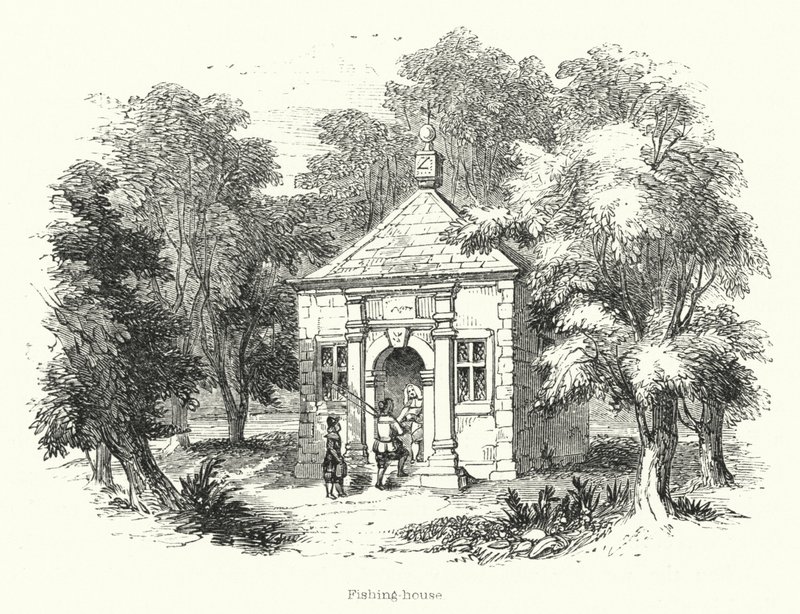 Halászház (metszet) alkotó: English School