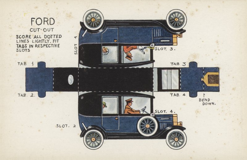 Ford Cut Out (színes litho) alkotó: English School