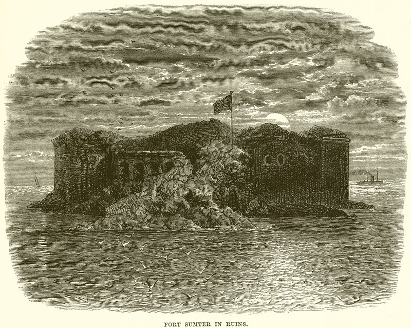Sumter erőd romokban alkotó: English School