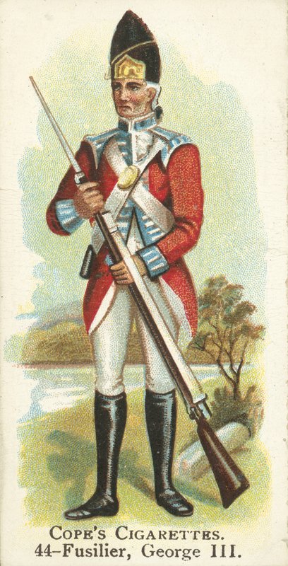 Fusilier, III. György király (chromolitho) alkotó: English School