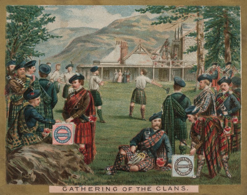 A klánok gyűlése (chromolitho) alkotó: English School