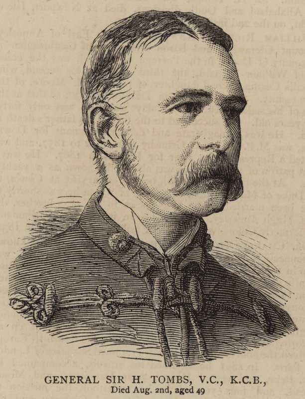 Sir H Tombs tábornok, VC, KCB (metszet) alkotó: English School