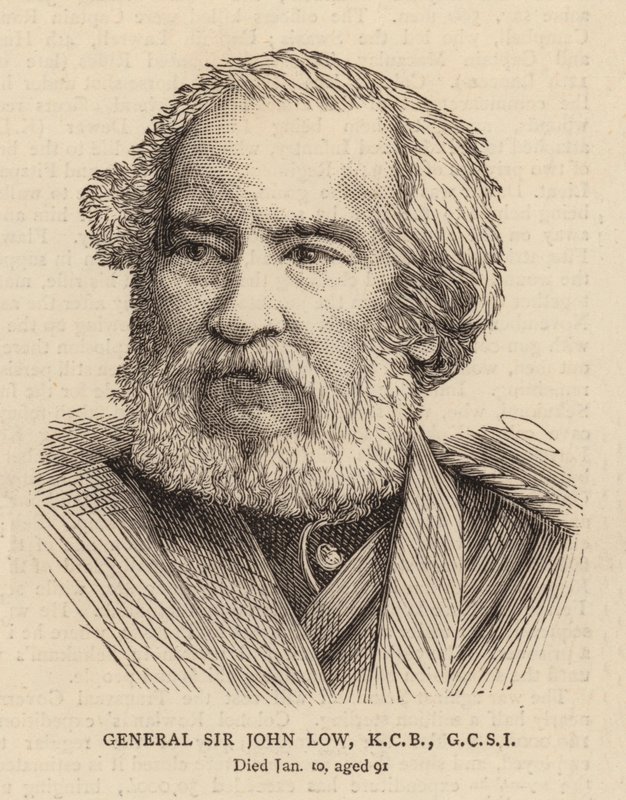 Sir John Low tábornok, KCB, GCSI (metszet) alkotó: English School