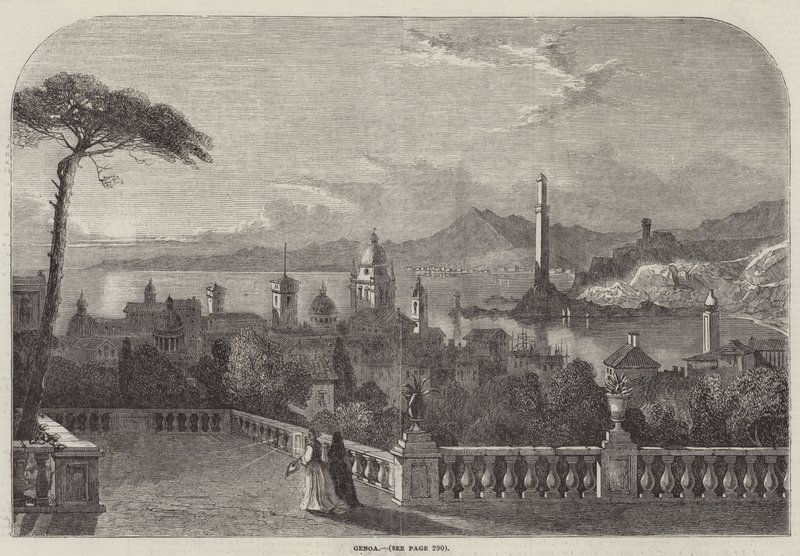 Genova (metszet) alkotó: English School