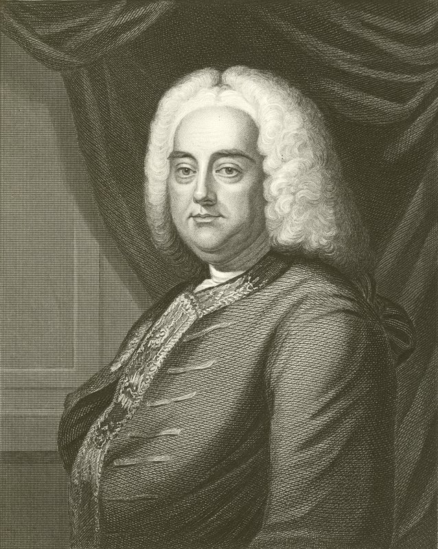 George F Händel alkotó: English School