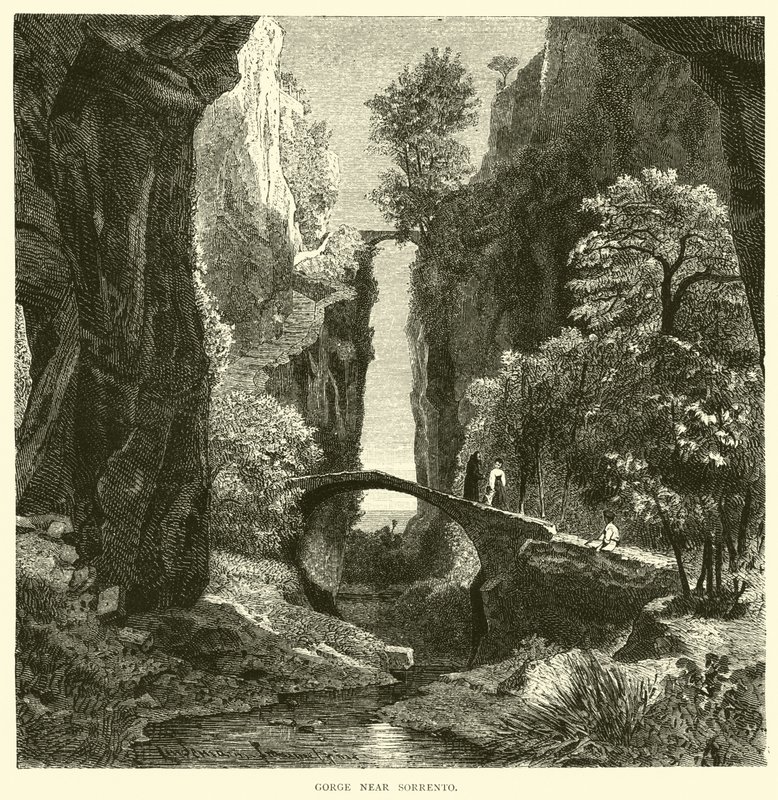Szurdok Sorrento mellett alkotó: English School